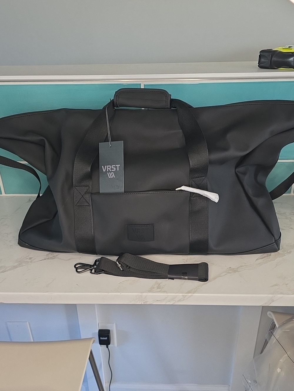 VRST Black Water Resistant  Travel Duffel Bag
